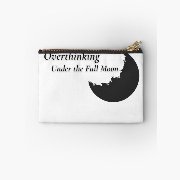 Item preview, Overthinking Under the Full Moon – Minimalist Night Thought Tee designed and sold by CalmPixelStudio.