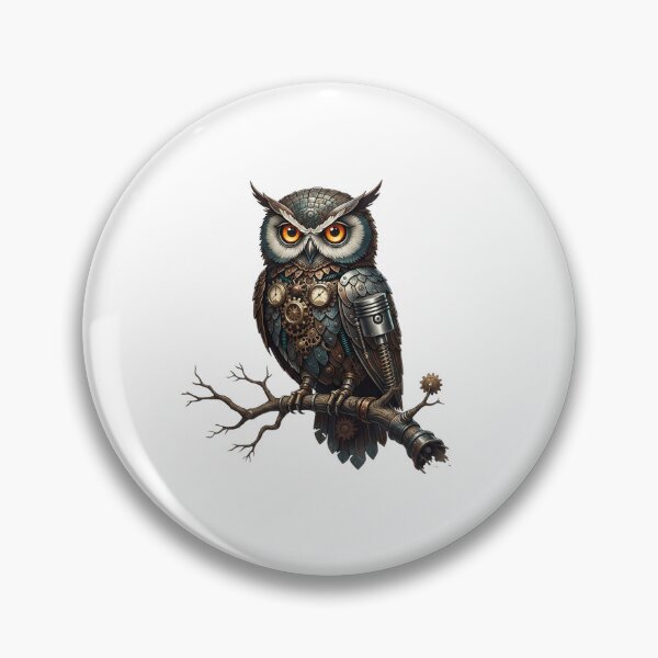 Item preview, The Clockwork Owl – Guardian of Mechanical Wisdom designed and sold by CelticSoulShop.