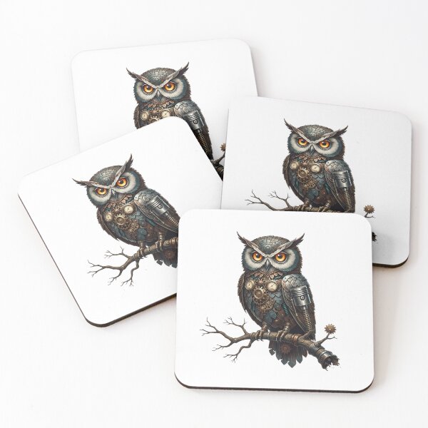Item preview, The Clockwork Owl – Guardian of Mechanical Wisdom designed and sold by CelticSoulShop.