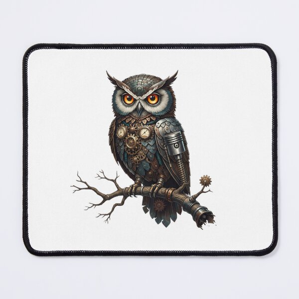 Item preview, The Clockwork Owl – Guardian of Mechanical Wisdom designed and sold by CelticSoulShop.