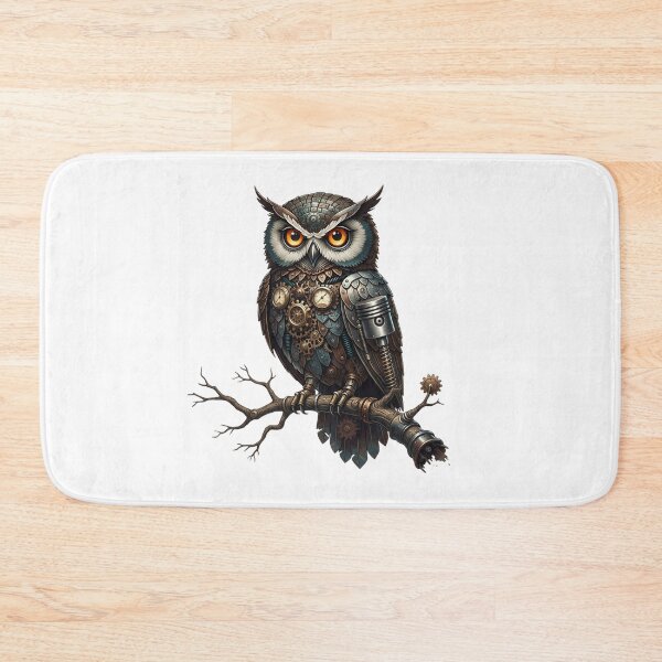 Item preview, The Clockwork Owl – Guardian of Mechanical Wisdom designed and sold by CelticSoulShop.