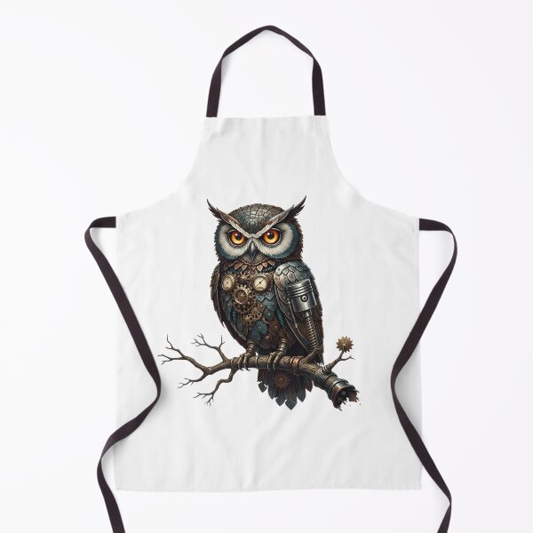 Item preview, The Clockwork Owl – Guardian of Mechanical Wisdom designed and sold by CelticSoulShop.