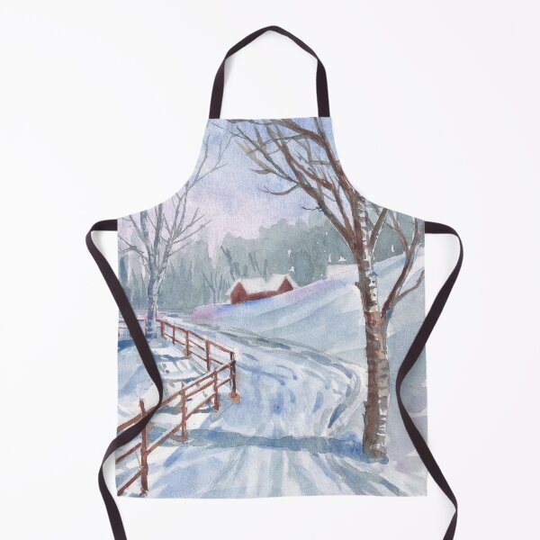 Item preview, Winter walk in a village designed and sold by SoupSouka.