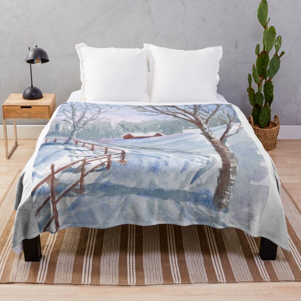Item preview, Winter walk in a village designed and sold by SoupSouka.