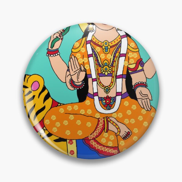 Item preview, Goddess Katyayani Divine Art designed and sold by Harshit_Digital_Arts.