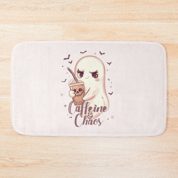 Item preview, Caffeine & Chaos | Cute Ghost Coffee Lover Design designed and sold by Moon's Arts.