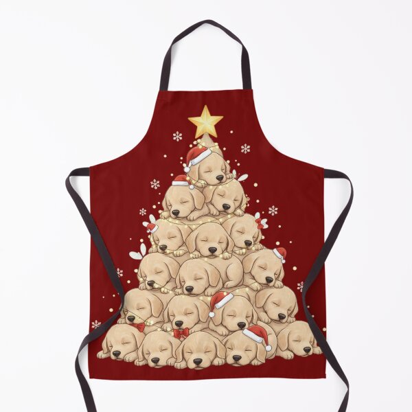 Item preview, Puppy Pile Christmas Tree Cute Dog designed and sold by 0606PM.