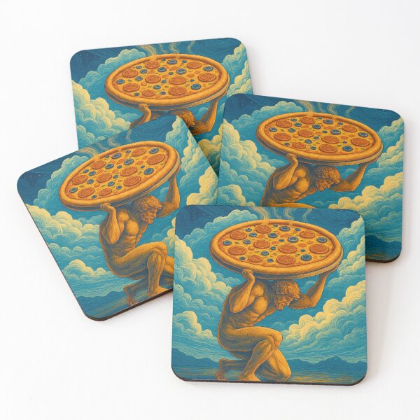 Item preview, The Myth of Sisyphus Greek Pizza Kitchen Gift  designed and sold by ArtsyGlaze.