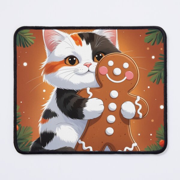 Item preview, Sweet Hug – Calico Cat and Giant Gingerbread Cookie designed and sold by LEO'S CREATURE れおずくりーちゃー.