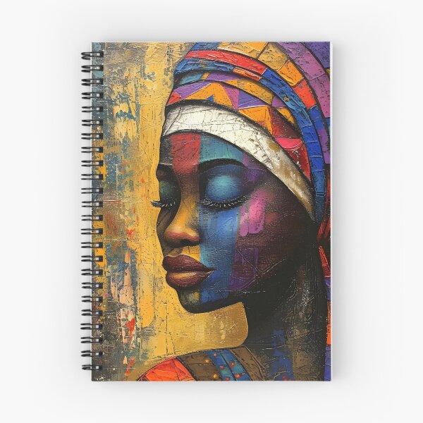 Item preview, Radiant African Queen Portrait – Vibrant Afrocentric Headwrap Art designed and sold by sticky10.