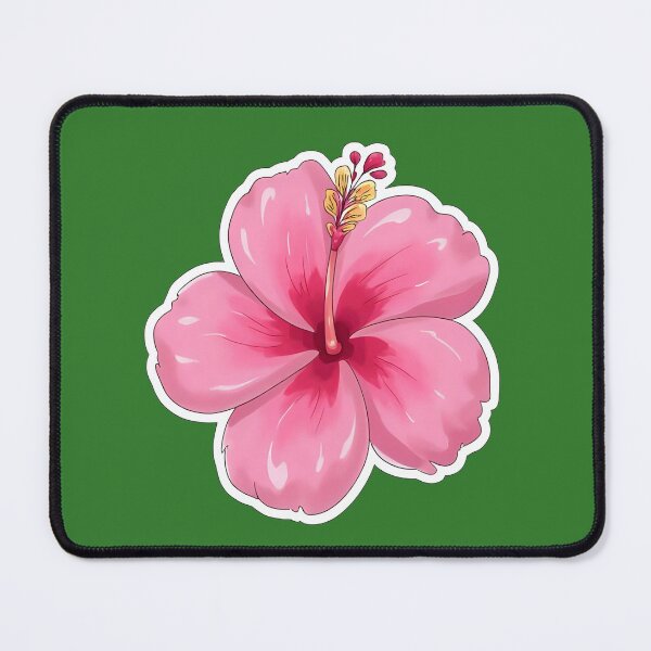 Item preview, Vibrant Pink Hibiscus Flower Tropical Bloom Relaxing Summer Botanical Art designed and sold by bvdesignart.