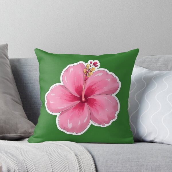 Item preview, Vibrant Pink Hibiscus Flower Tropical Bloom Relaxing Summer Botanical Art designed and sold by bvdesignart.