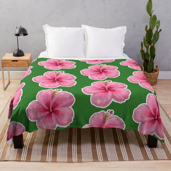 Item preview, Vibrant Pink Hibiscus Flower Tropical Bloom Relaxing Summer Botanical Art designed and sold by bvdesignart.