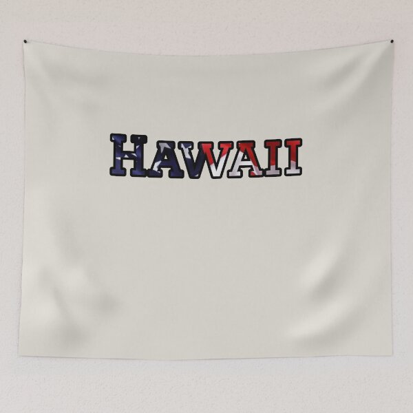 Item preview, Hawaii USA Flag Typography – Patriotic Stars and Stripes American Pride Design designed and sold by Long Family Gifts.