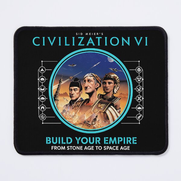 Item preview, Civilization VI Build Your Empire Minimalist Poster designed and sold by El Hermano Gym.