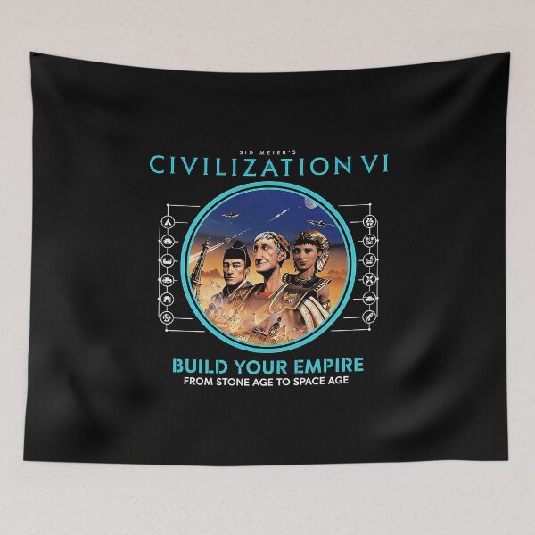 Item preview, Civilization VI Build Your Empire Minimalist Poster designed and sold by El Hermano Gym.