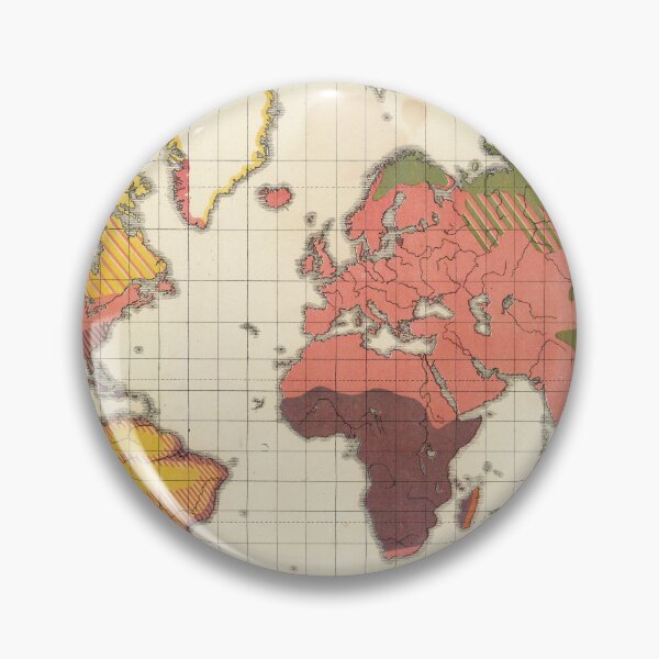 Item preview, Vintage Bohemian Colorful Detailed World Map from 1890 Atlas designed and sold by easteuromaps.
