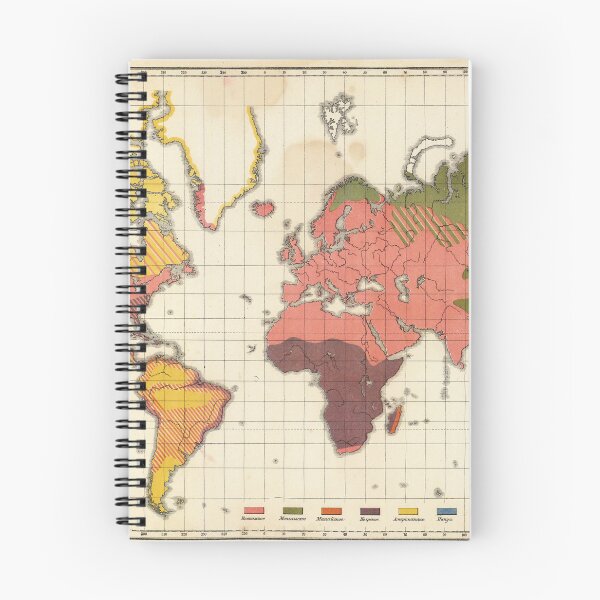 Item preview, Vintage Bohemian Colorful Detailed World Map from 1890 Atlas designed and sold by easteuromaps.