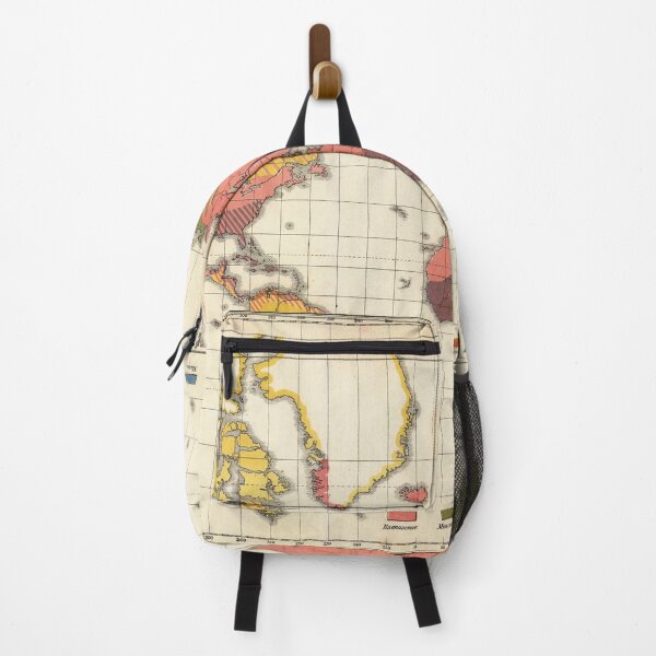 Item preview, Vintage Bohemian Colorful Detailed World Map from 1890 Atlas designed and sold by easteuromaps.