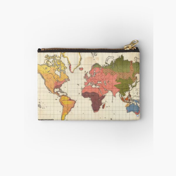 Item preview, Vintage Bohemian Colorful Detailed World Map from 1890 Atlas designed and sold by easteuromaps.