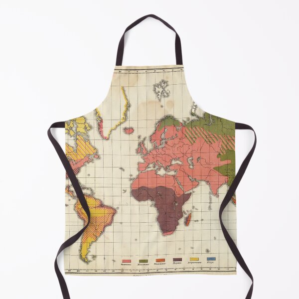 Item preview, Vintage Bohemian Colorful Detailed World Map from 1890 Atlas designed and sold by easteuromaps.
