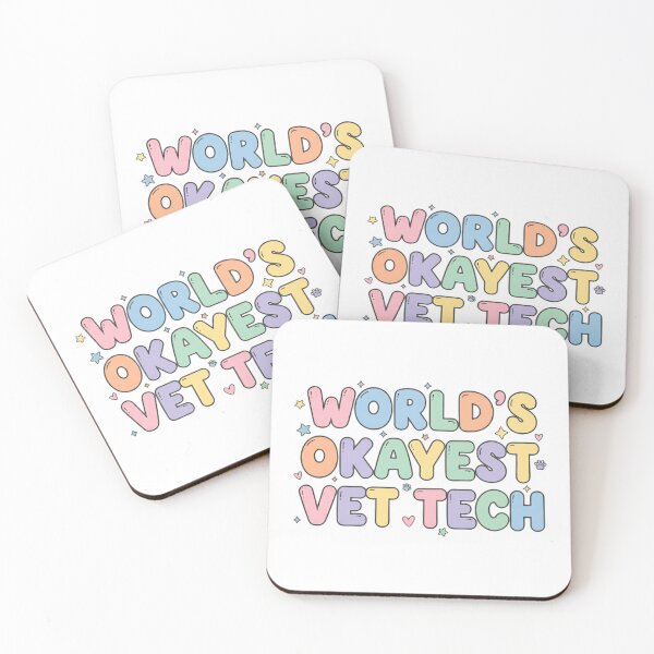 Item preview, World’s Okayest Vet Tech Funny Animal Care Humor designed and sold by SkeletonsDanger.