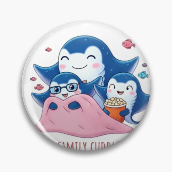 Item preview, Manta Ray Family having a cozy movie night designed and sold by bindusingla.