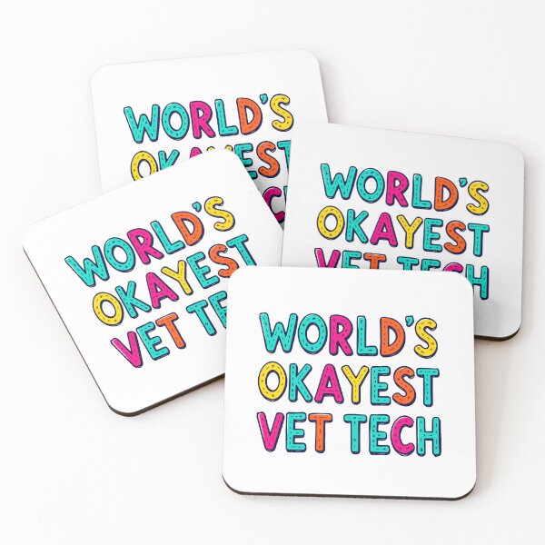 Item preview, World’s Okayest Vet Tech Funny Pet Care thank you designed and sold by SkeletonsDanger.