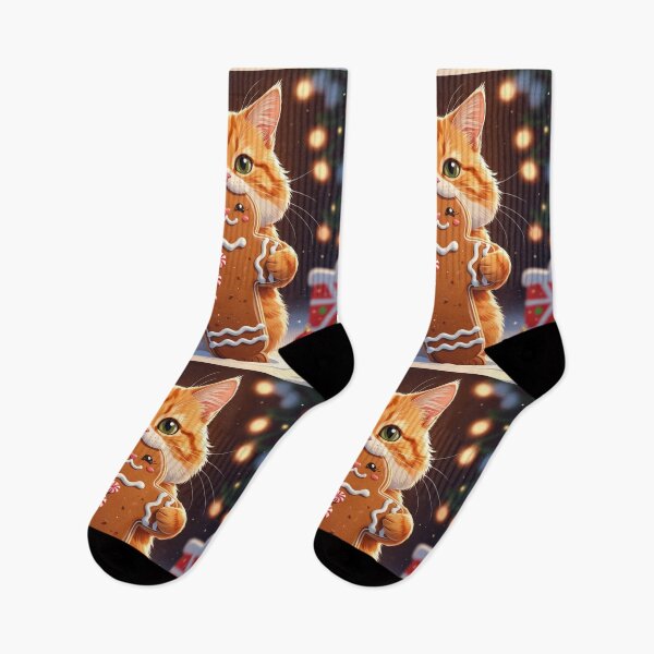Item preview, Oops! Cat Took a Bite – Ginger Cat and Gingerbread Mischief designed and sold by LEO'S CREATURE　れおずくりーちゃー.
