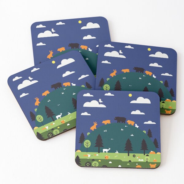 Item preview, Night forest scene designed and sold by Design4uStudio.