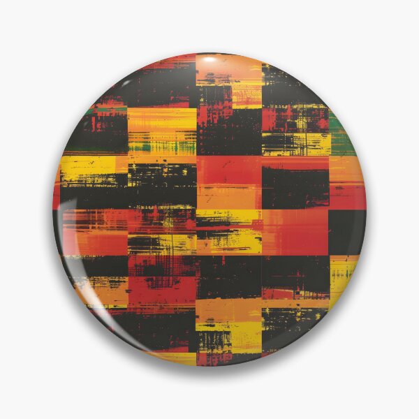 Item preview, Pan‑African Plaid Grunge – Red Gold Green Seamless Pattern designed and sold by sticky10.