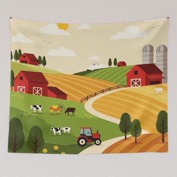 Item preview, Rural landscape designed and sold by Design4uStudio.