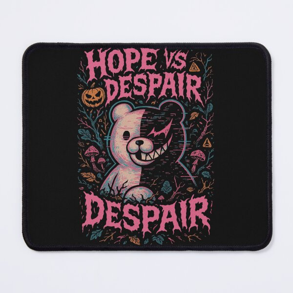 Item preview, Danganronpa Hope vs Despair Cyberpunk Bear Mascot T-Shirt - Glitchy Anime Fan Art Sticker with Meme Humor designed and sold by GeniePixel.