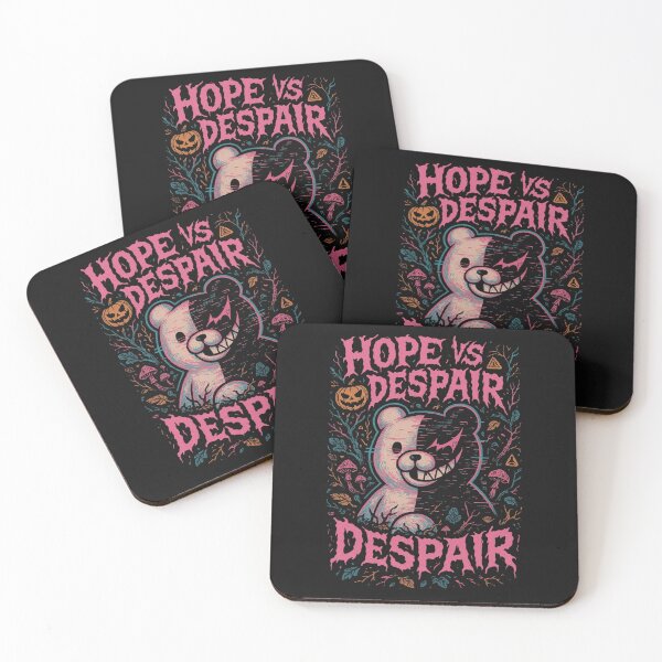 Item preview, Danganronpa Hope vs Despair Cyberpunk Bear Mascot T-Shirt - Glitchy Anime Fan Art Sticker with Meme Humor designed and sold by GeniePixel.