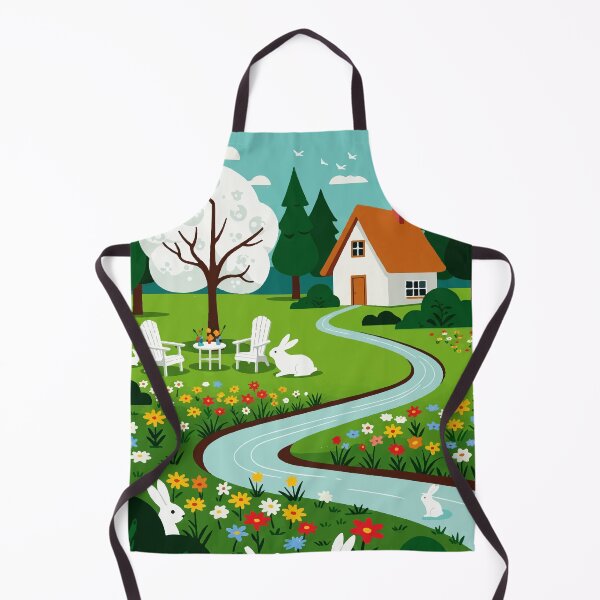 Item preview, Peaceful spring landscape designed and sold by Design4uStudio.