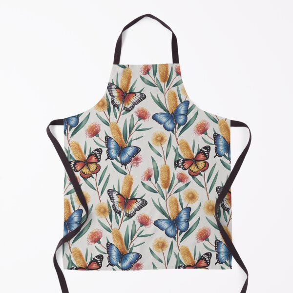 Item preview, Australian Insects Butterflies Wildflowers Seamless Pattern designed and sold by Wennebabs.