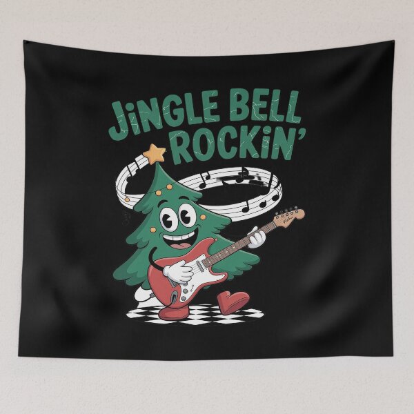 Item preview, Funny Christmas Tree Playing Guitar designed and sold by marcusry.
