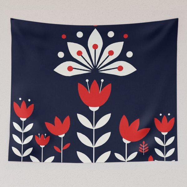 Item preview, Scandinavian folk art designed and sold by Design4uStudio.
