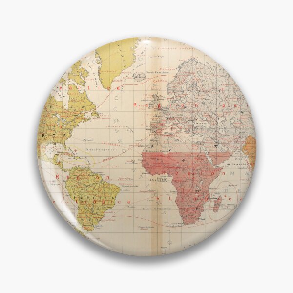 Item preview, Vintage Colorful Detailed Bohemian WORLD MAP Poster 19th century Zoologica designed and sold by easteuromaps.