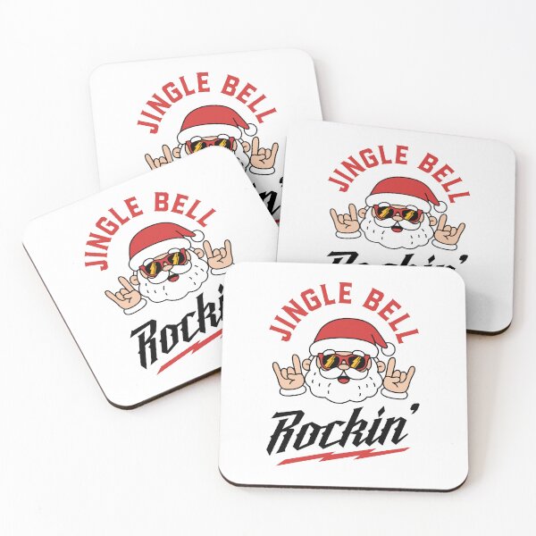 Item preview, Jingle Bell Rockin’ - Rockstar Santa Heavy Metal Christmas Music Mashup Design designed and sold by Brogress Project.
