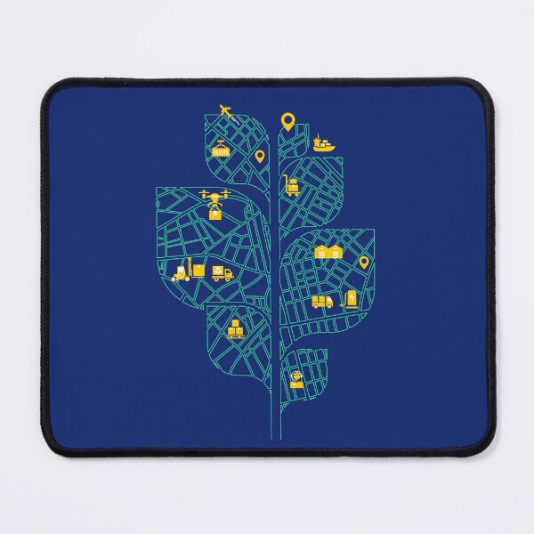 Item preview, concept of green logistics or transportation technology, graphic of leaf tree combined with gps map and delivery shipping business element designed and sold by NiamLab.