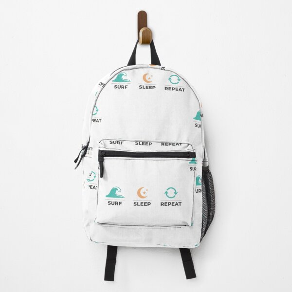 Item preview, Surf Sleep Repeat Minimalist Surfer Lifestyle Icons designed and sold by DibuHumor.