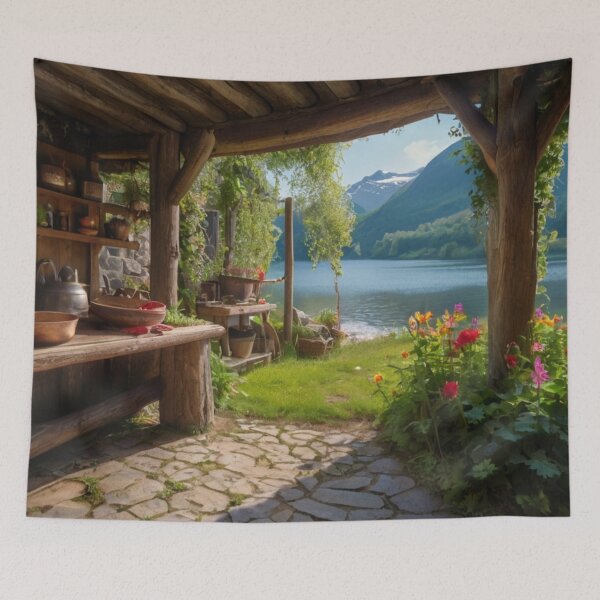 Item preview, Floral Dreams beside the Viking Stream designed and sold by BlareBlare.