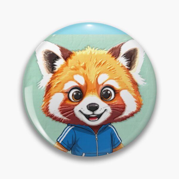 Item preview, red panda runner colorful sports action design designed and sold by SmashingDeals.