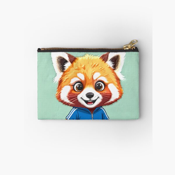 Item preview, red panda runner colorful sports action design designed and sold by SmashingDeals.