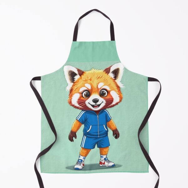 Item preview, red panda runner colorful sports action design designed and sold by SmashingDeals.