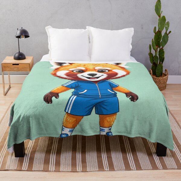 Item preview, red panda runner colorful sports action design designed and sold by SmashingDeals.