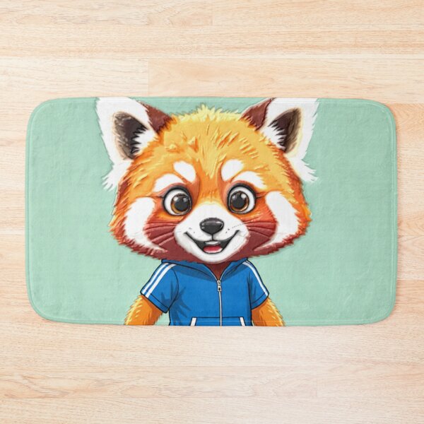 Item preview, red panda runner colorful sports action design designed and sold by SmashingDeals.
