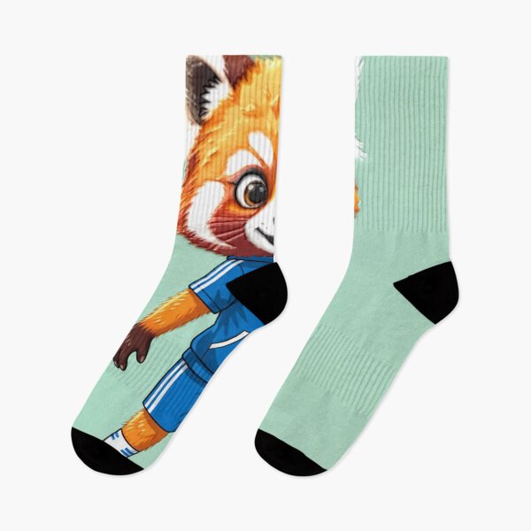 Item preview, red panda runner colorful sports action design designed and sold by SmashingDeals.