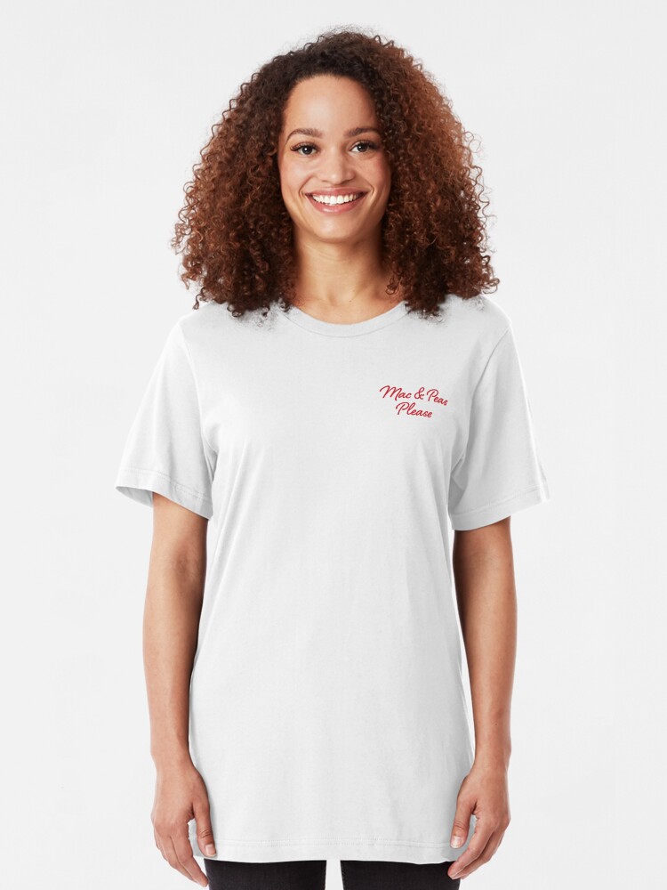 Alternate view of The Little Kitchen: Mac & Peas Please Slim Fit T-Shirt